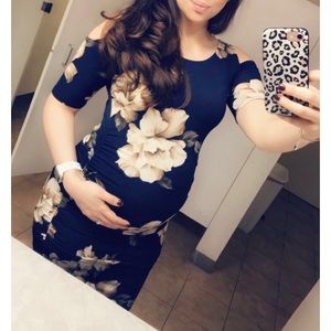 Maternity floral dress